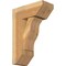 Ekena Millwork Funston Slat Rough Sawn Bracket w/ Offset Brace, Western Red Cedar, 8"W x 18"D x 26"H BKT0806X18X26FST06RWR - alternate 1